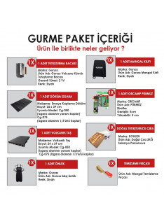 GURUSS CG-075 BBQ MANGAL GURME PAKETİ|ET TERMOMETRELİ - 2