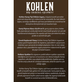 Kohlen Döküm Kamp Izgarası ( Yanmayı Engelleyen Özel Tasarım ) - 3