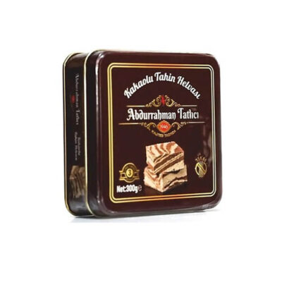 Abdurrahman Tatlıcı Kakaolu Tahin Helvası Teneke Kutu (300 Gr)