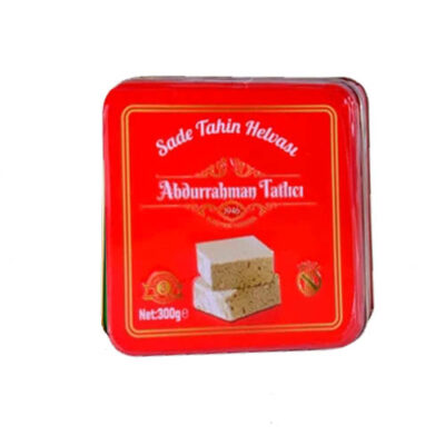 Abdurrahman Tatlıcı Sade Tahin Helvası Teneke Kutu (300 Gr)