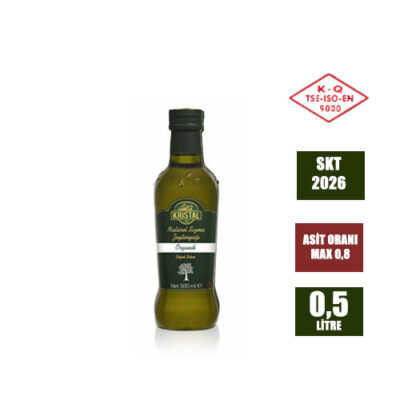 Organik Natürel Sızma Zeytinyağı 500 ml Cam Şişe