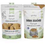 OG Natural Organik Bebek Bisküvisi ve Bisküvi Tozu Seti +6 Ay