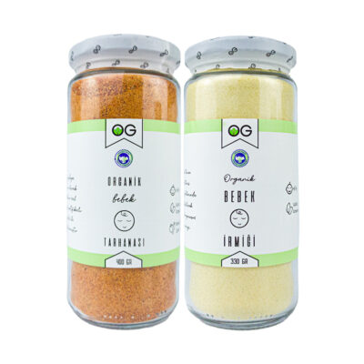 OG Natural Organik Bebek Tarhanası Ve Organik Bebek İrmiği Seti +6 Ay