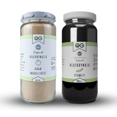 OG Natural Organik Keçiboynuzlu Bebek Muhallebisi Karışımı ve Organik Keçiboynuzu Pekmezi Seti