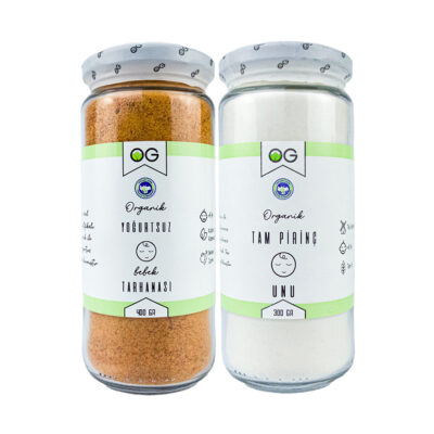 OG Natural Organik Yoğurtsuz Bebek Tarhanası Ve Pirinç Unu +6 Ay