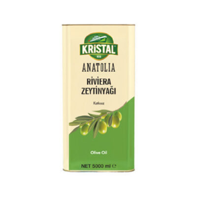 Kristal Anatolia Riviera Zeytinyağı 5 Lt – Mutfaktaki Hafif ve Sağlıklı Dokunuşunuz