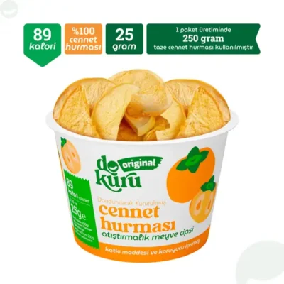 Dokuru Original Cennet Hurması Atıştırmalık Meyve Cipsi